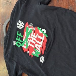 Women's Small Van's Off the Wall Christmas Shirt Rare